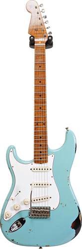 Fender Custom Shop Tomatillo Strat Aged Daphne Blue over 2 Tone Sunburst LH #R100554