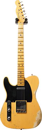 Fender Custom Shop 1952 Tele Heavy Relic Aged Nocaster Blonde MN LH #R100189