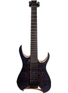 Mayones Hydra Elite 7 Trans Dirty Purple Blue Burst Eye Poplar Top Seymour Duncan Nazgul/Sentient Set