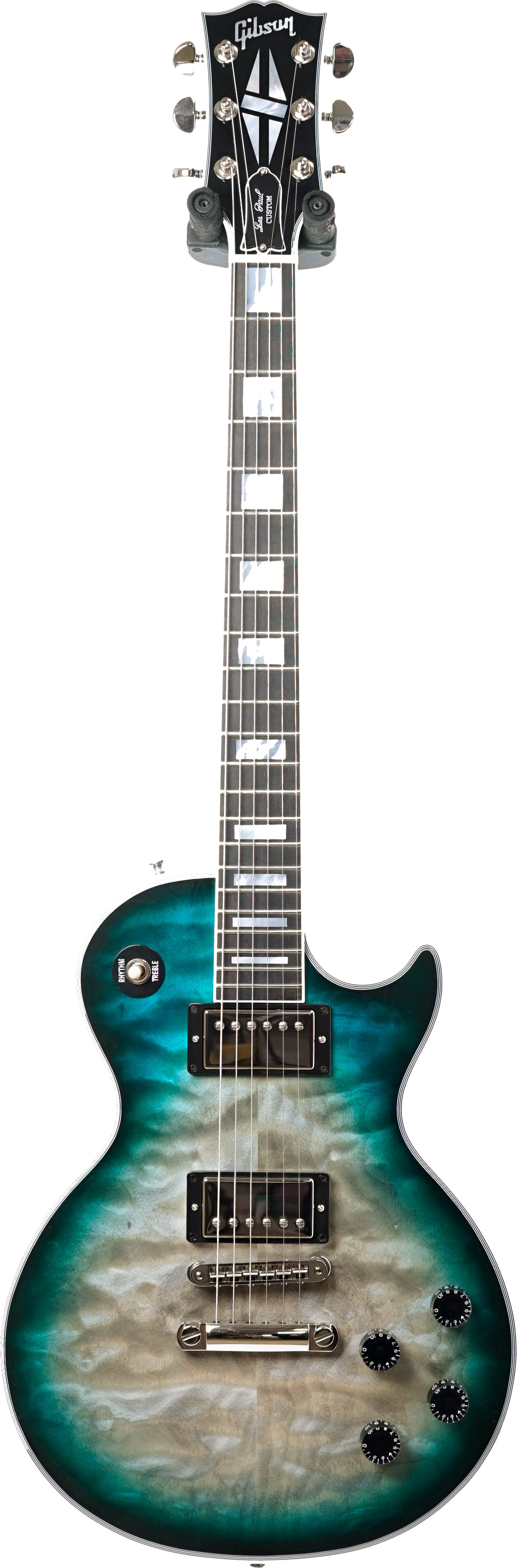 Gibson Custom Shop Hand Picked Les Paul Custom Quilt Quicksilver Ebony Fingerboard #CS900040
