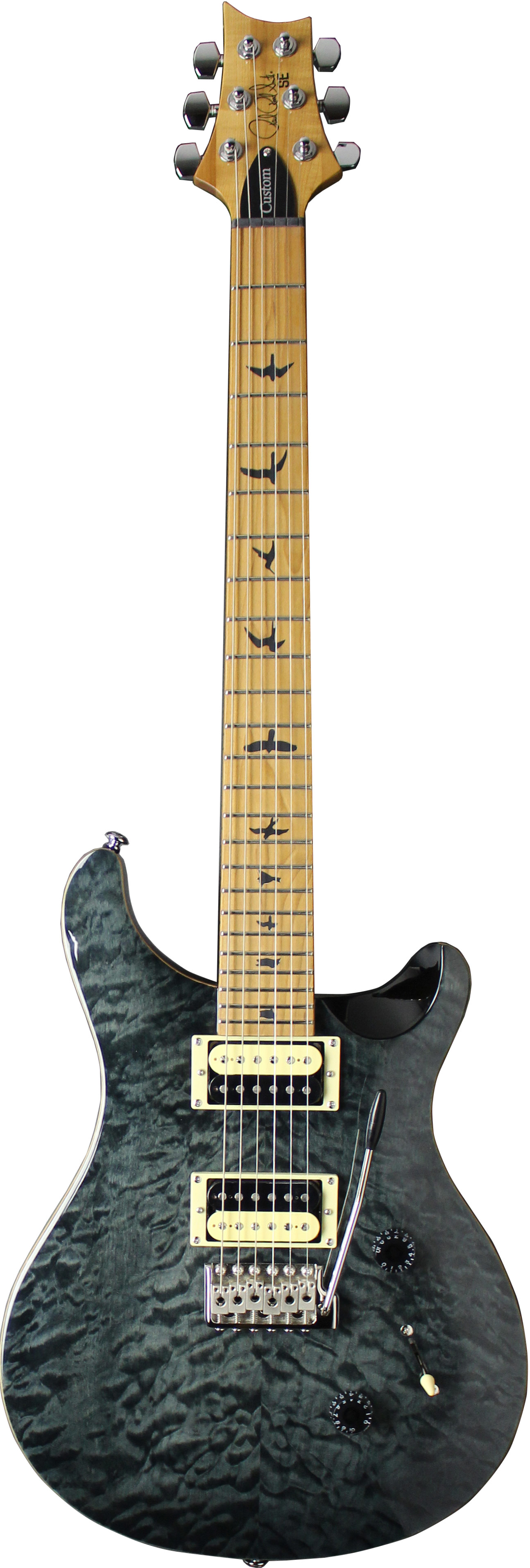 PRS SE Custom 24 Ltd Edition Grey Black Quilt Roasted MN