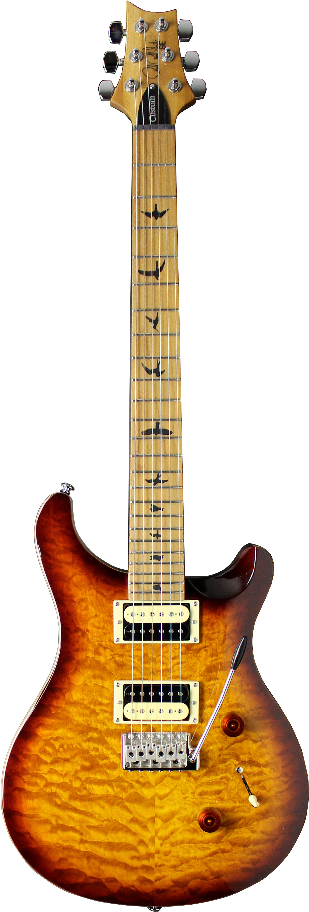 PRS SE Custom 24 Ltd Edition Tobacco Sunburst Quilt Roasted MN