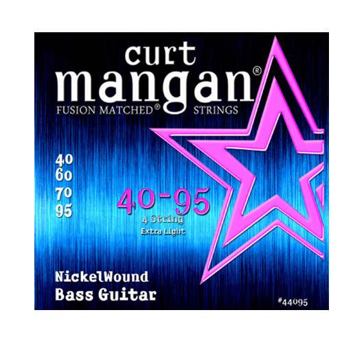 Curt Mangan 44095 Nickel Wound Bass Extra Light 40-95