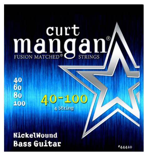 Curt Mangan 44410 Nickel Wound Bass 40-100