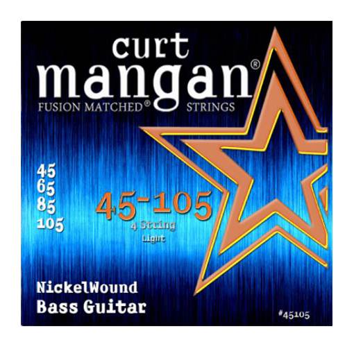 Curt Mangan 45105 Nickel Wound Bass Light 45-105