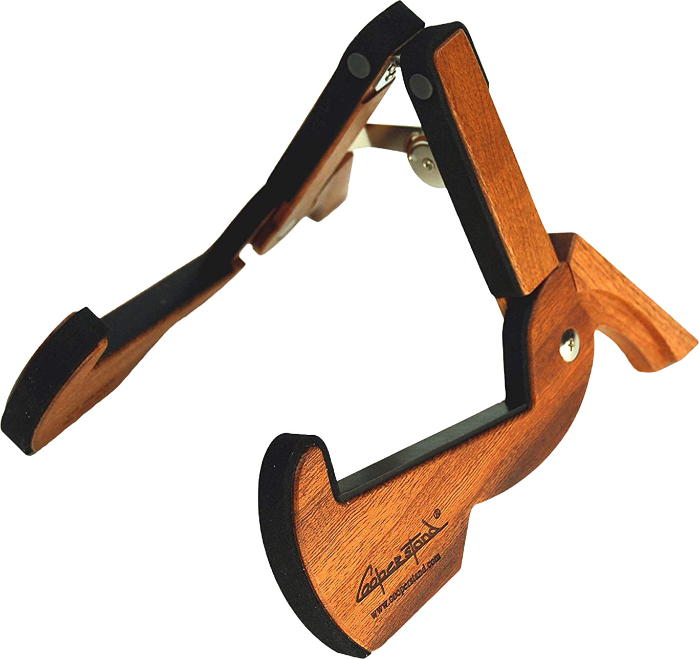 wooden folding guitar stand