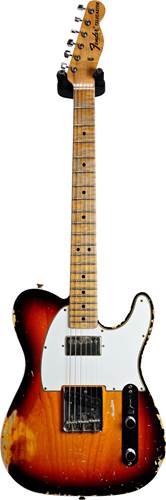 Fender Custom Shop 1967 HS Telecaster Heavy Relic Chocolate 3 Tone Sunburst AA Flame Maple Fingerboard Masterbuilt by Dennis Galuszka #R97639