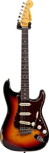 Fender Custom Shop 1963 Strat Relic Faded 3 Tone Sunburst RW #R97808