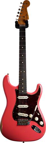 Fender Custom Shop 1963 Strat Relic Faded Fiesta Red RW #R96682