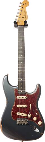 Fender Custom Shop 1963 Strat Relic Charcoal Frost Metallic RW #R96992