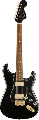 Fender Mahogany Blacktop Strat Black with Gold Hardware PF