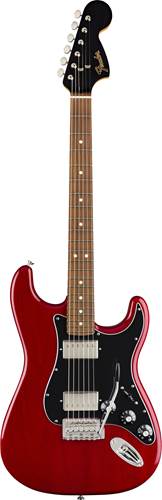 Fender Mahogany Blacktop Strat Crimson Transparent with Chrome Hardware PF