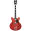D'Angelico Premier DC Stairstep Fiesta Red Front View