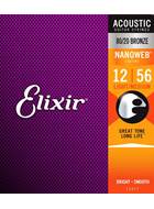 Elixir Acoustic Nanoweb Light/Medium Gauge 12-56