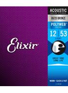 Elixir Acoustic Polyweb Light Gauge 12-53