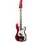 Lakland 44-64 Skyline Custom PJ Candy Apple Red Rosewood Fingerboard Matching Headstock Block Inlays No Binding Front View