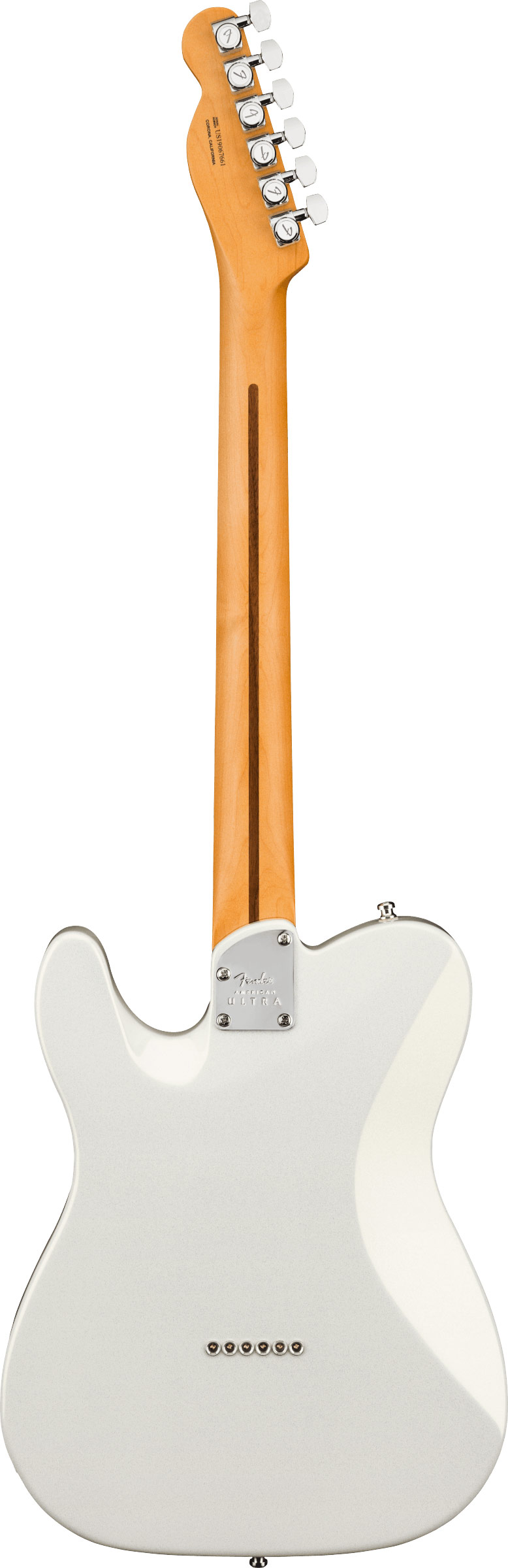 Fender American Ultra Telecaster Arctic Pearl Rosewood Fingerboard