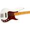 Fender American Ultra Precision Bass Arctic Pearl Maple Fingerboard Front View
