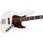 Fender American Ultra Jazz Bass Arctic Pearl Rosewood Fingerboard Front View