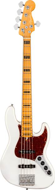 Fender American Ultra Jazz Bass V Arctic Pearl Maple Fingerboard