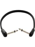 TOURTECH Flat Patch Cable 20cm Black Right Angle to Right Angle
