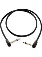 TOURTECH Flat Patch Cable 60cm Black Right Angle to Right Angle