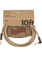 Fender Festival 10ft Instrument Cable, Natural Pure Hemp
