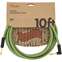 Fender Festival 10ft Instrument Cable, Green Pure Hemp Front View