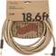 Fender Festival 18.6ft Instrument Cable, Natural Pure Hemp Front View