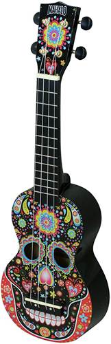 Mahalo Art Skull Ukulele Soprano Black Mahalo Art Skull Ukulele Soprano Black