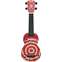 Mahalo Red Target Ukulele Front View