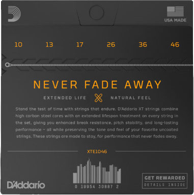 D'Addario XT Regular Light Electric Nickel Plated Steel 10-46