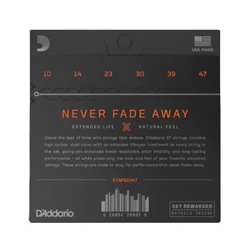 D'Addario XT Extra Light Acoustic Phosphor Bronze 10-47 D'Addario XT Extra Light Acoustic Phosphor Bronze 10-47