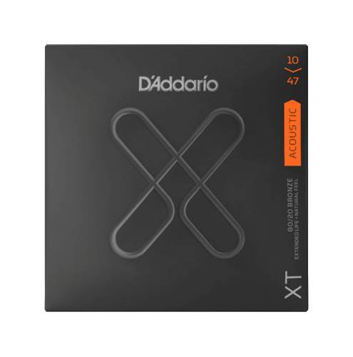D'Addario XT Extra Light Acoustic 80/20 Bronze 10-47 D'Addario XT Extra Light Acoustic 80/20 Bronze 10-47