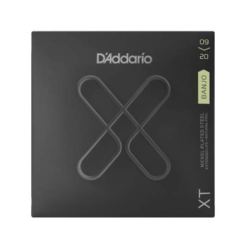 D'Addario XT Light Banjo Nickel Plated Steel 09-20