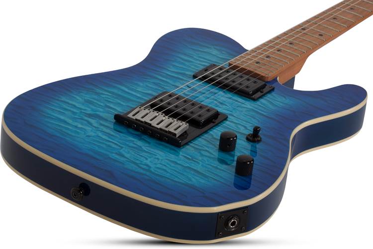 Schecter PT PRO Maple Fretboard Trans Blue Burst Schecter PT PRO Maple Fretboard Trans Blue Burst