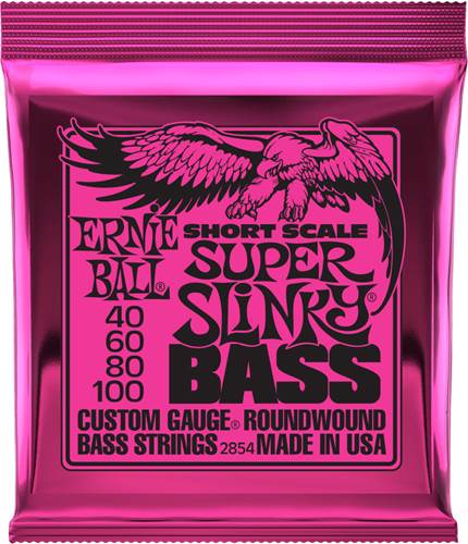 Ernie Ball 2854 Super Slinky Short Scale Bass 40-100