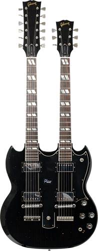 Gibson Custom Shop Slash Signed 1966 EDS 1275 Doubleneck Replica Aged Ebony #85