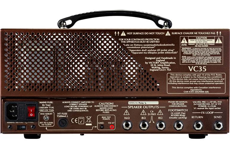 Victory Amps VC35 The Copper Valve Amp Head Victory Amps VC35 The Copper Valve Amp Head