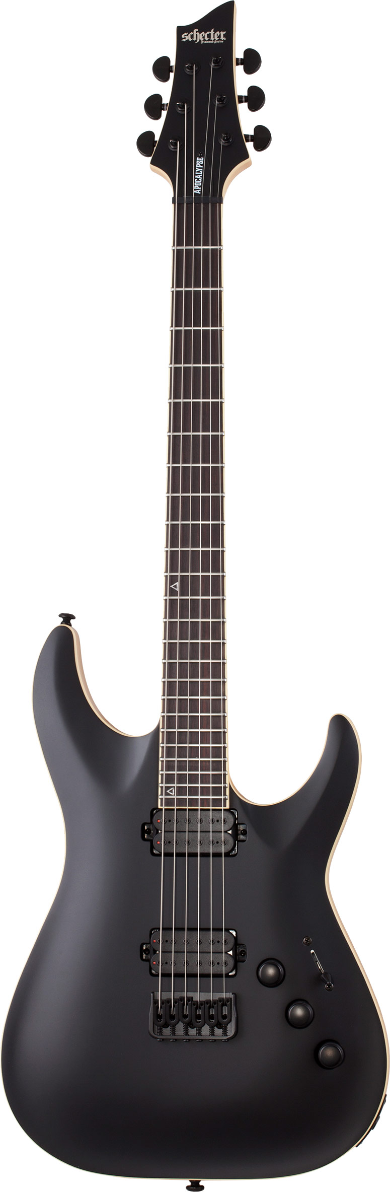 schecter c1 apocalypse carbon black