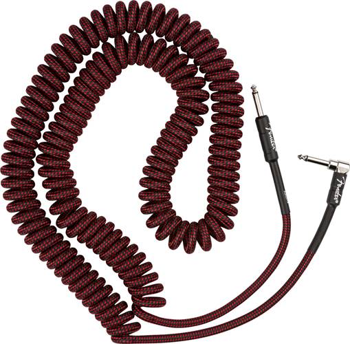 Fender Professional Coil Cable 30 Inch Red Tweed