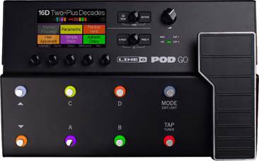 Line 6 POD Go Guitar Amp Modeller and Multi Effects Processor Pedal