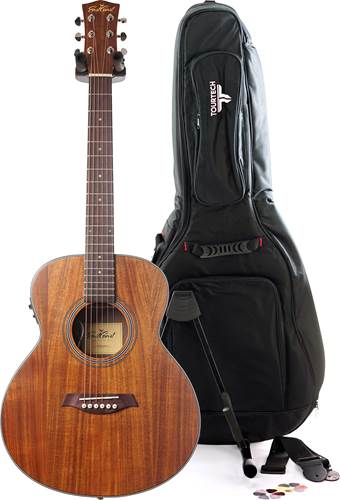 EastCoast GSM Koa E Mini Acoustic Guitar Pack