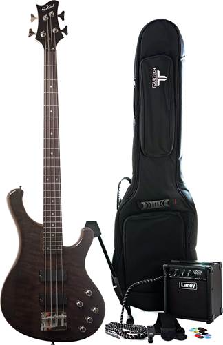 EastCoast B210 Grey Quilt Bass Guitar Pack