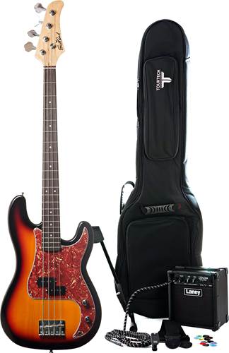 EastCoast GJ10 Sunburst Bass Guitar Pack