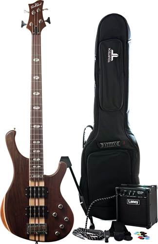 EastCoast GTB005T Natural Bass Guitar Pack