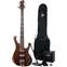 EastCoast GTB055T Natural Bass Guitar Pack Front View
