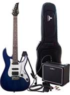 EastCoast GDT230 Blue Quilt Electric Guitar Pack