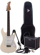 EastCoast GS100 Arctic White Electric Guitar Pack