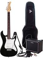 EastCoast GS100 Black Electric Guitar Pack